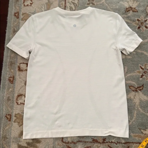 lululemon athletica Cream Short Sleeve Ribbed Tee - Picture 7 of 7